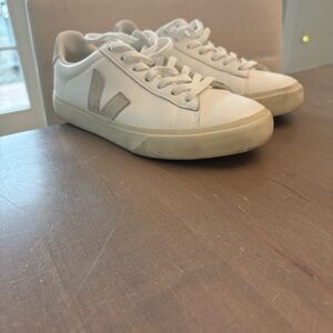 Veja White and Gray Sneakers
Ladies Size 9